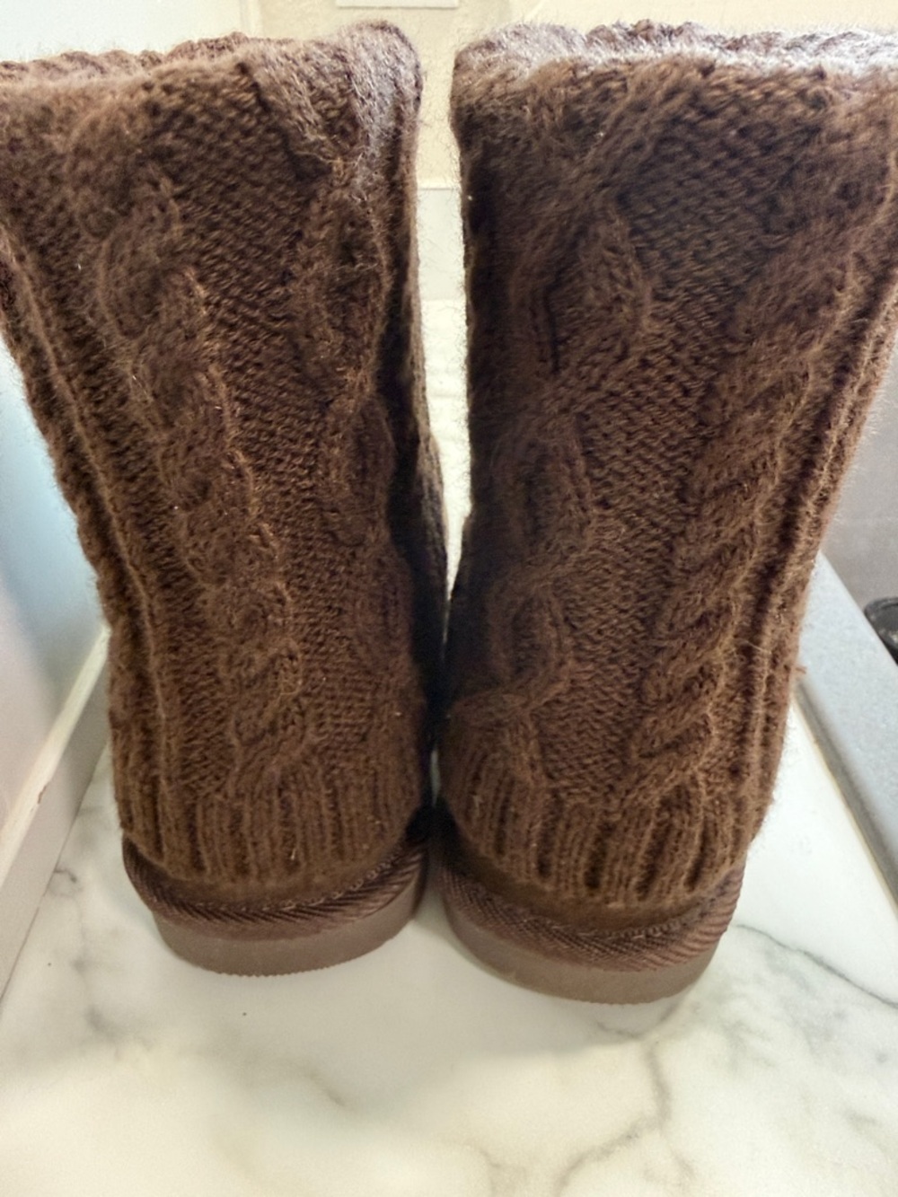 Natural reflections Romy Knit Top Boot Brown Women’s size 6 - Picture 7 of 10